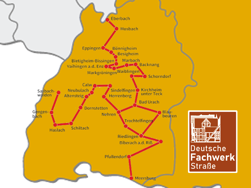 De Vakwerkroute in Baden-Württemberg