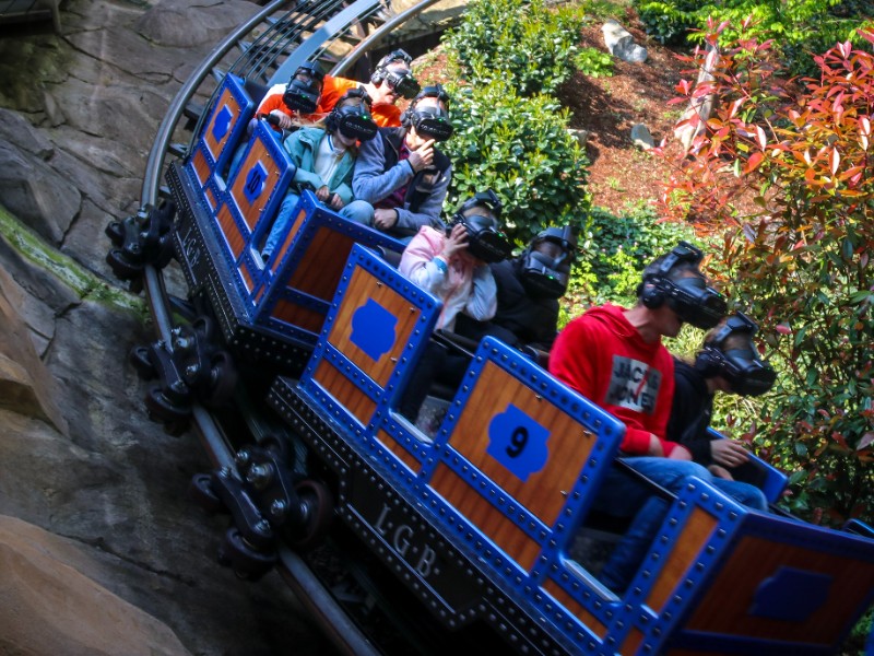 Virtual Reality in een achtbaan in Europa-Park
