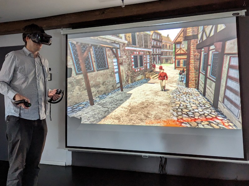 Met een VR-bril wandel je door het Middeleeuwse Stade