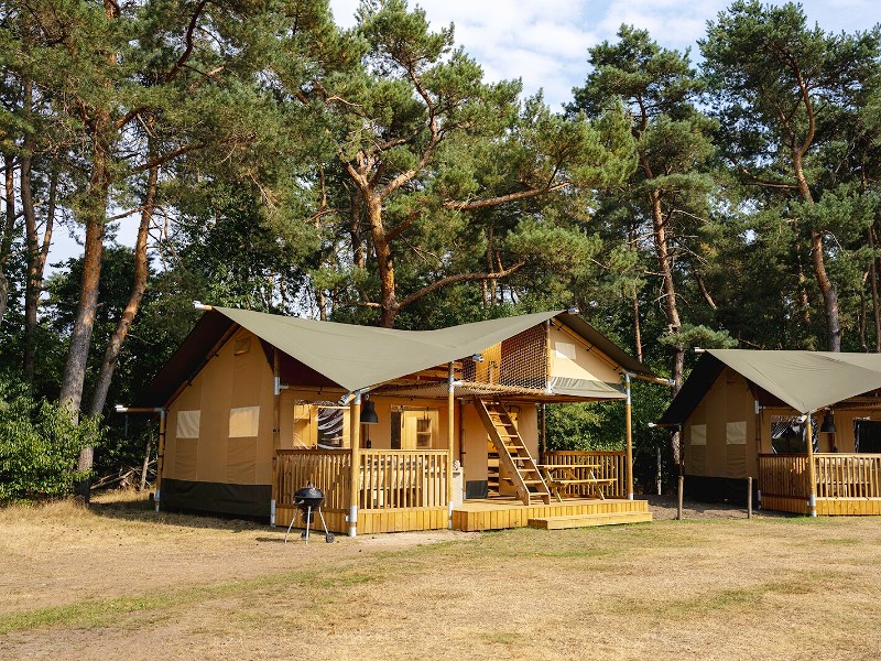 De safaritent bij camping Wilsemer Berge